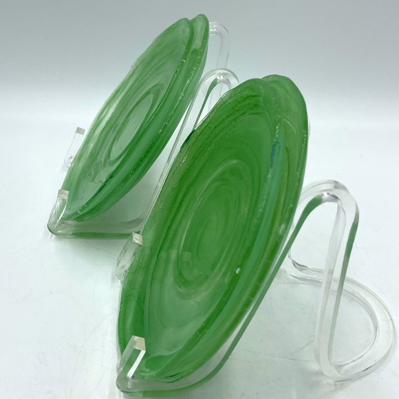 Consolidated Glass: Pattern”CSGCATJA” Catalonian Jade Green 6”Bread Butter Plate - Picture 5 of 15